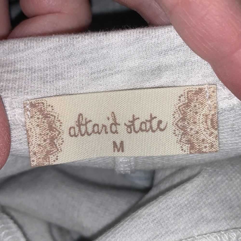 ALTAR’D STATE gray, blue & white long sleeve appears layered Medium. - Picture 6 of 9